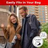 imageTUMELLA Flipproof Inverted Travel Umbrella Small Strong but Light Portable and Automatic Reverse Folding Rain Umbrella Durable Premium Grip Fits Car ampamp BackpackL Puppies