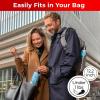 imageTUMELLA Flipproof Inverted Travel Umbrella Small Strong but Light Portable and Automatic Reverse Folding Rain Umbrella Durable Premium Grip Fits Car ampamp BackpackQ Royal Azure