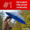 imageTUMELLA Flipproof Inverted Travel Umbrella Small Strong but Light Portable and Automatic Reverse Folding Rain Umbrella Durable Premium Grip Fits Car ampamp BackpackC Stellar Glow