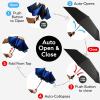 imageTUMELLA Flipproof Inverted Travel Umbrella Small Strong but Light Portable and Automatic Reverse Folding Rain Umbrella Durable Premium Grip Fits Car ampamp BackpackC Stellar Glow