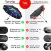 imageTUMELLA Flipproof Inverted Travel Umbrella Small Strong but Light Portable and Automatic Reverse Folding Rain Umbrella Durable Premium Grip Fits Car ampamp BackpackI Milky Way