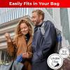 imageTUMELLA Flipproof Inverted Travel Umbrella Small Strong but Light Portable and Automatic Reverse Folding Rain Umbrella Durable Premium Grip Fits Car ampamp BackpackF Navy Blue