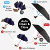 imageTUMELLA Flipproof Inverted Travel Umbrella Small Strong but Light Portable and Automatic Reverse Folding Rain Umbrella Durable Premium Grip Fits Car ampamp BackpackI Milky Way
