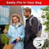 imageTUMELLA Flipproof Inverted Travel Umbrella Small Strong but Light Portable and Automatic Reverse Folding Rain Umbrella Durable Premium Grip Fits Car ampamp BackpackI Milky Way