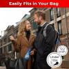 imageTUMELLA Flipproof Inverted Travel Umbrella Small Strong but Light Portable and Automatic Reverse Folding Rain Umbrella Durable Premium Grip Fits Car ampamp BackpackC Stellar Glow
