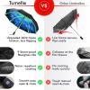 imageTUMELLA Flipproof Inverted Travel Umbrella Small Strong but Light Portable and Automatic Reverse Folding Rain Umbrella Durable Premium Grip Fits Car ampamp BackpackC Stellar Glow