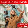 imageTUMELLA Flipproof Inverted Travel Umbrella Small Strong but Light Portable and Automatic Reverse Folding Rain Umbrella Durable Premium Grip Fits Car ampamp BackpackL Puppies