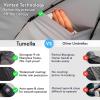 imageTUMELLA Strongest Windproof Travel Umbrella Compact Superior ampamp Beautiful Small Strong but Light Portable and Automatic Folding Rain Umbrella Durable Premium Grip Fits Car ampamp BackpackBlack  Gray 2pack