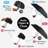 imageTUMELLA Strongest Windproof Travel Umbrella Compact Superior ampamp Beautiful Small Strong but Light Portable and Automatic Folding Rain Umbrella Durable Premium Grip Fits Car ampamp Backpack2pack Interstellar  Moonlight