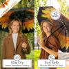 imageTUMELLA Strongest Windproof Travel Umbrella Compact Superior ampamp Beautiful Small Strong but Light Portable and Automatic Folding Rain Umbrella Durable Premium Grip Fits Car ampamp BackpackSunflower