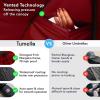 imageTUMELLA Strongest Windproof Travel Umbrella Compact Superior ampamp Beautiful Small Strong but Light Portable and Automatic Folding Rain Umbrella Durable Premium Grip Fits Car ampamp Backpack1pack Burgundy black  red
