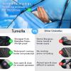 imageTUMELLA Strongest Windproof Travel Umbrella Compact Superior ampamp Beautiful Small Strong but Light Portable and Automatic Folding Rain Umbrella Durable Premium Grip Fits Car ampamp Backpack1pack Blue Skies