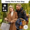 imageTUMELLA Strongest Windproof Travel Umbrella Compact Superior ampamp Beautiful Small Strong but Light Portable and Automatic Folding Rain Umbrella Durable Premium Grip Fits Car ampamp Backpack2pack Black  Navy Blue