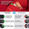 imageTUMELLA Strongest Windproof Travel Umbrella Compact Superior ampamp Beautiful Small Strong but Light Portable and Automatic Folding Rain Umbrella Durable Premium Grip Fits Car ampamp BackpackRed
