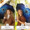 imageTUMELLA Strongest Windproof Travel Umbrella Compact Superior ampamp Beautiful Small Strong but Light Portable and Automatic Folding Rain Umbrella Durable Premium Grip Fits Car ampamp Backpack1Moonlight