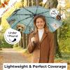 imageTUMELLA Strongest Windproof Travel Umbrella Compact Superior ampamp Beautiful Small Strong but Light Portable and Automatic Folding Rain Umbrella Durable Premium Grip Fits Car ampamp Backpack1pack Furry Friends