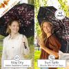 imageTUMELLA Strongest Windproof Travel Umbrella Compact Superior ampamp Beautiful Small Strong but Light Portable and Automatic Folding Rain Umbrella Durable Premium Grip Fits Car ampamp Backpack1pack Cherry Blossom