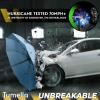 imageTUMELLA Strongest Windproof Travel Umbrella Compact Superior ampamp Beautiful Small Strong but Light Portable and Automatic Folding Rain Umbrella Durable Premium Grip Fits Car ampamp BackpackBlack Reflective
